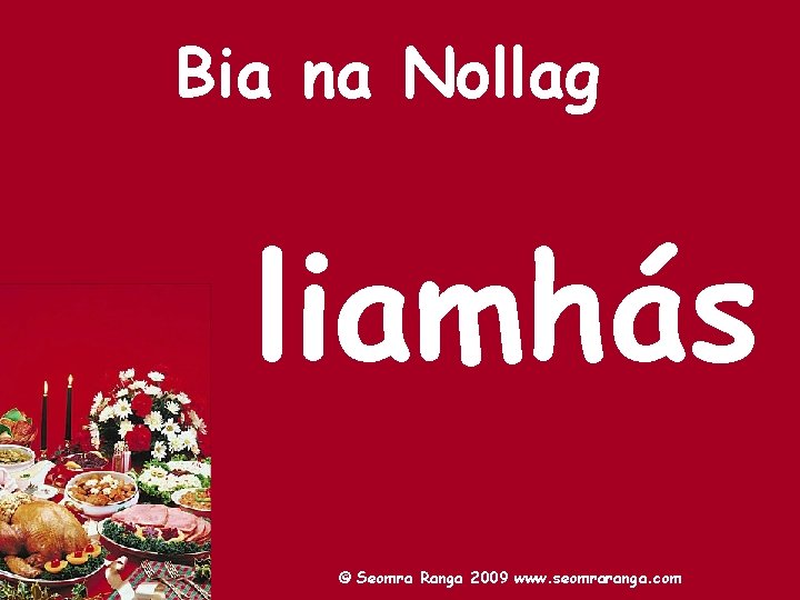 Bia na Nollag liamhás © Seomra Ranga 2009 www. seomraranga. com 