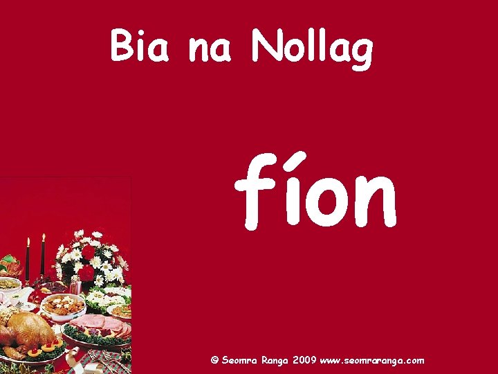 Bia na Nollag fíon © Seomra Ranga 2009 www. seomraranga. com 