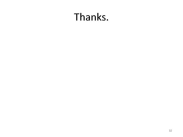 Thanks. 32 