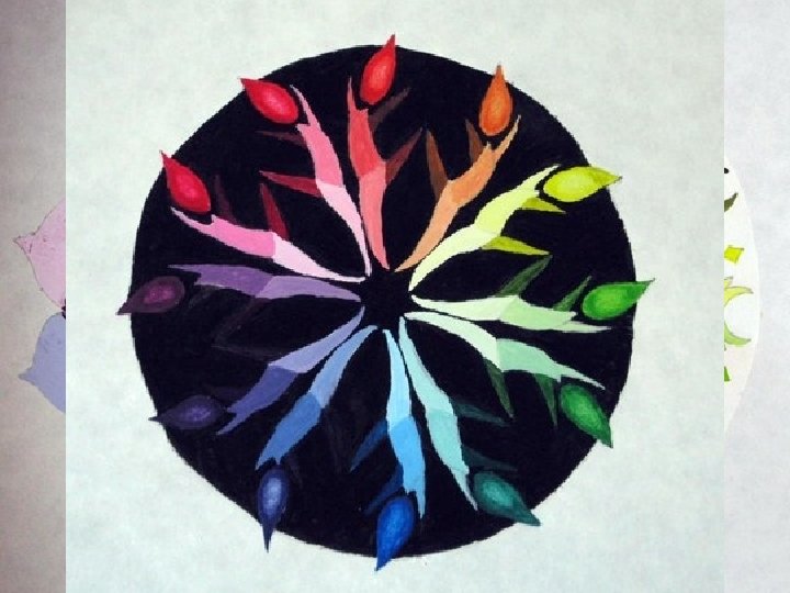 You will be making your own color wheel with a radial design. We will