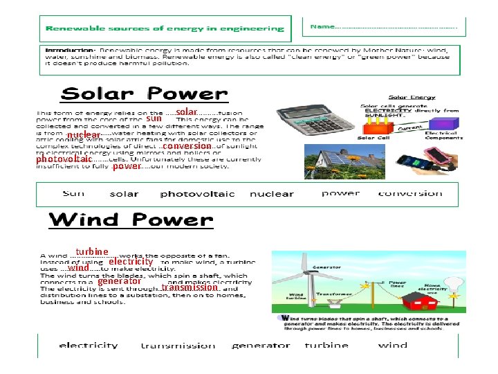 sun nuclear photovoltaic solar conversion power turbine electricity wind generator transmission 