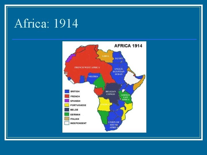 Africa: 1914 