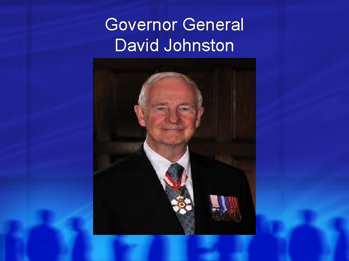 Governor General David Johnston 