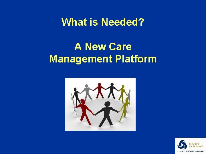 What is Needed? A New Care Management Platform 