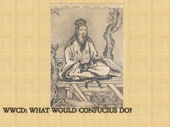 WWCD: WHAT WOULD CONFUCIUS DO? 