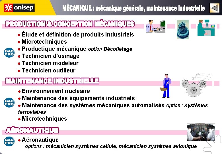 l Étude et définition de produits industriels l Microtechniques l Productique mécanique option Décolletage