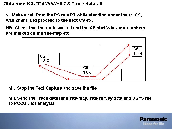 • Obtaining KX-TDA 255/256 CS Trace data - 6 vi. Make a call • Obtaining KX-TDA 255/256 CS Trace data - 6 vi. Make a call