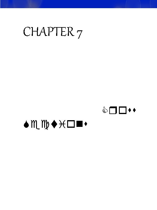 CHAPTER 7 Cross Sections 