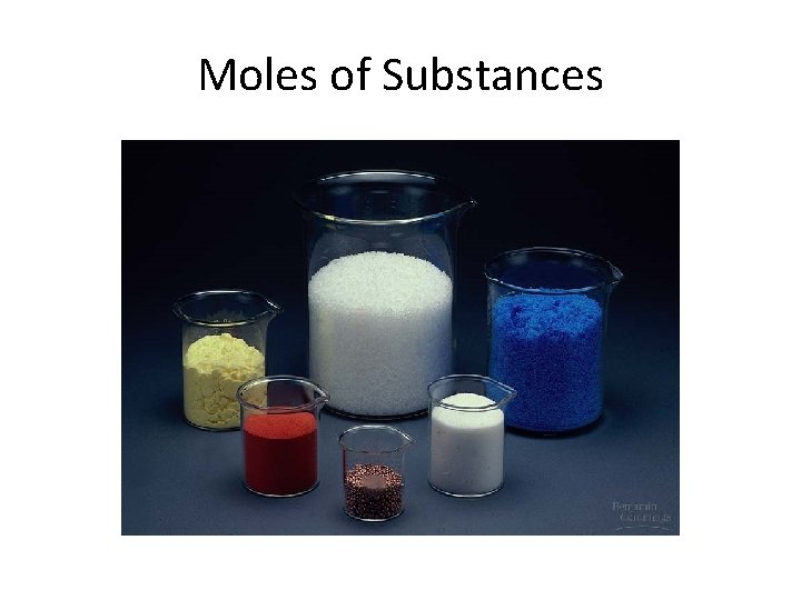 Moles of Substances 