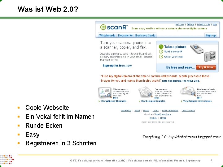 Was ist Web 2. 0? § § § Coole Webseite Ein Vokal fehlt im