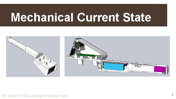 Mechanical Current State RIT MSD P 15044 –Intelligent Mobility Cane 7 