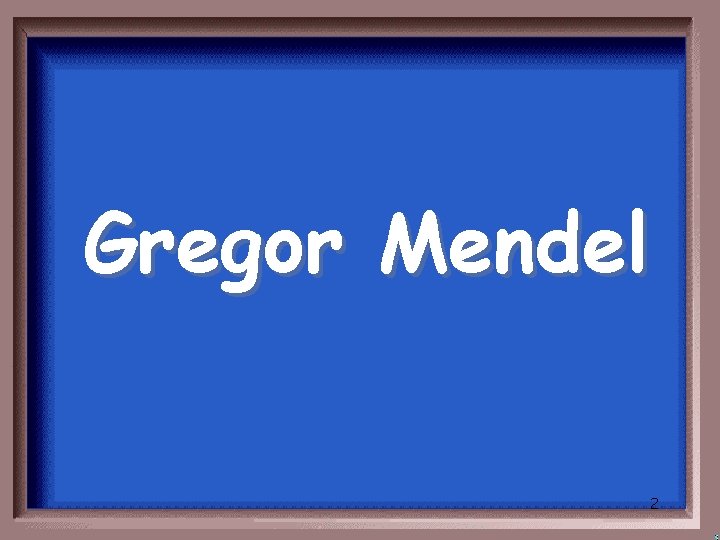 Gregor Mendel 2 