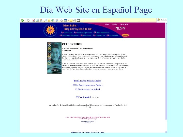 Día Web Site en Español Page 