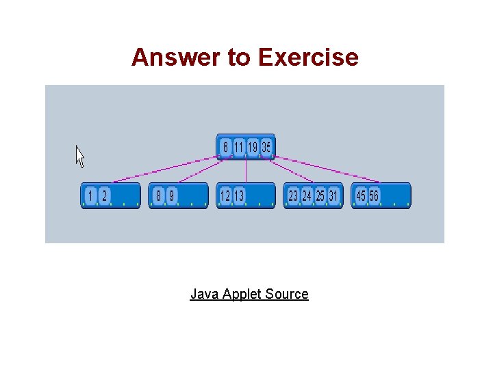 Answer to Exercise Java Applet Source 