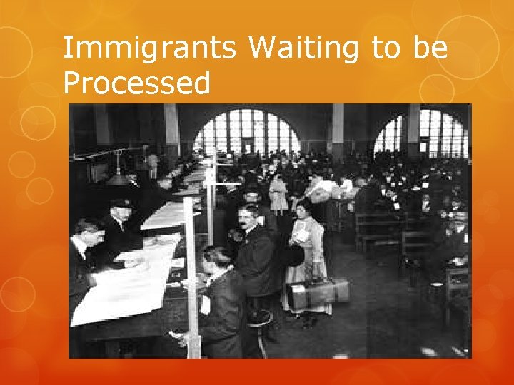 Immigrants Waiting to be Processed 
