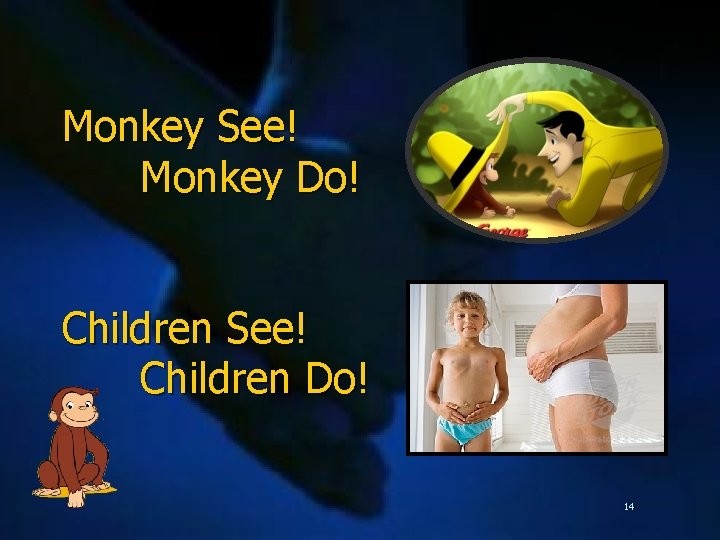 Monkey See! Monkey Do! Children See! Children Do! 14 