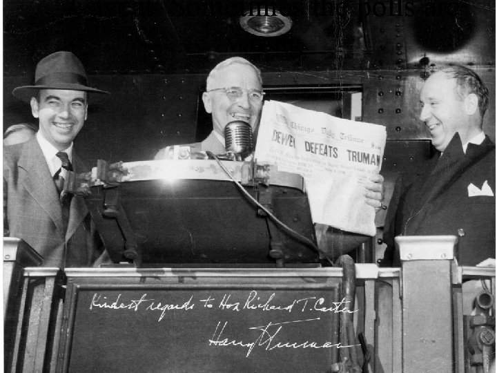 Caveat: Sometimes the polls are wrong 