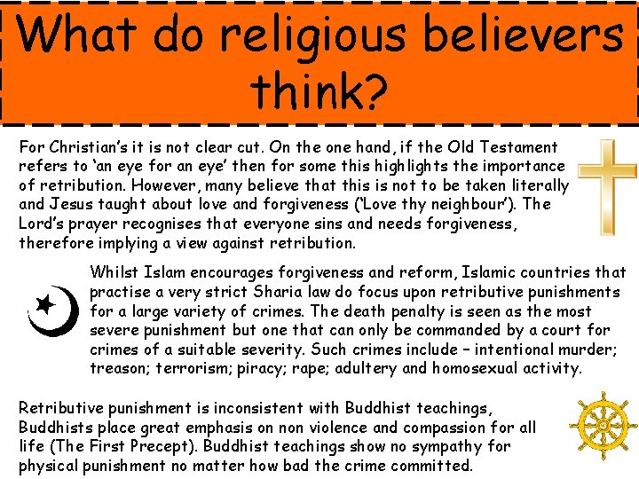 What do religious believers think? For Christian’s it is not clear cut. On the