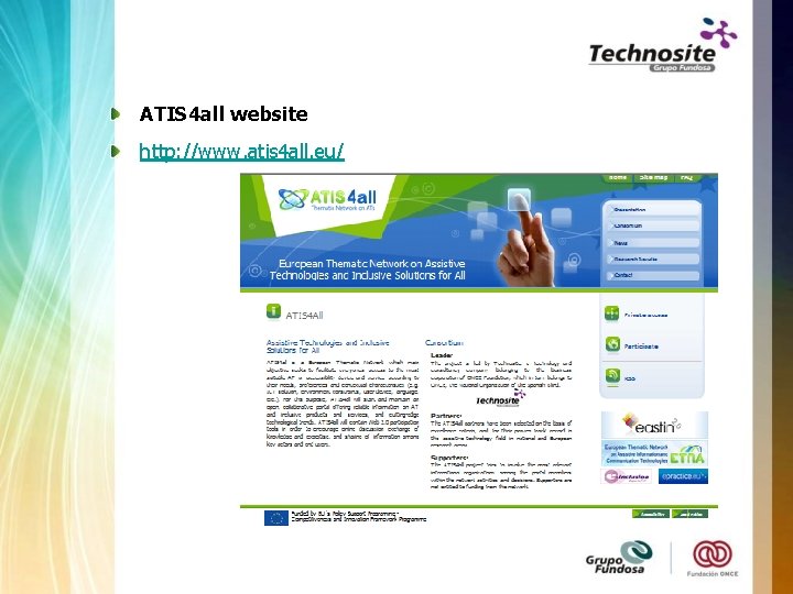 ATIS 4 all website http: //www. atis 4 all. eu/ 