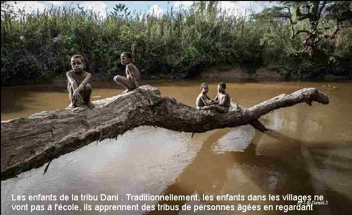 Les enfants de la tribu Dani. Traditionnellement, les enfants dans les villages ne PPS