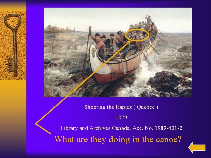 Shooting the Rapids ( Quebec ) 1879 Library and Archives Canada, Acc. No. 1989