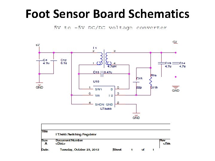 Foot Sensor Board Schematics 