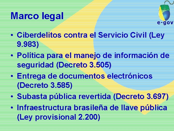 Marco legal • Ciberdelitos contra el Servicio Civil (Ley 9. 983) • Política para