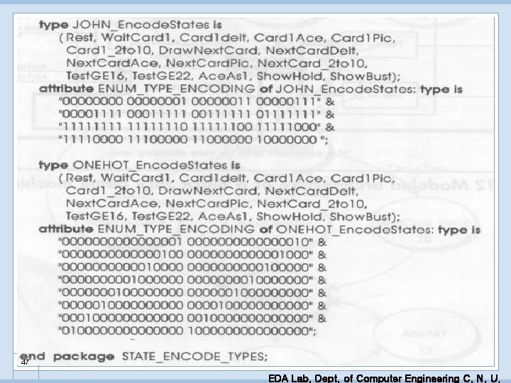 47 EDA Lab. Dept. of Computer Engineering C. N. U. 