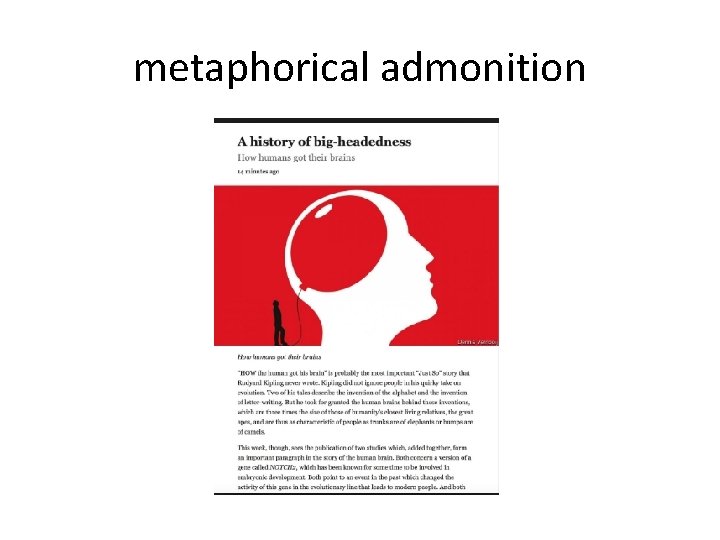 metaphorical admonition 