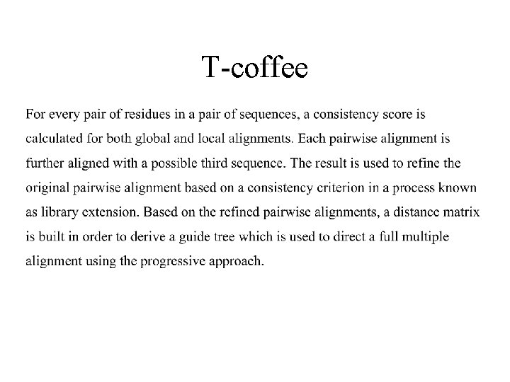 T-coffee 