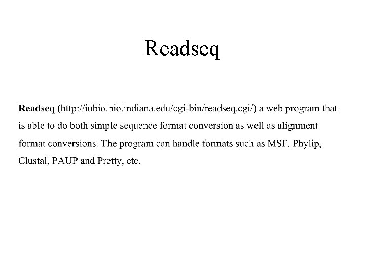 Readseq 