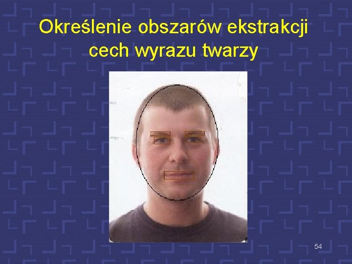 Określenie obszarów ekstrakcji cech wyrazu twarzy 54 