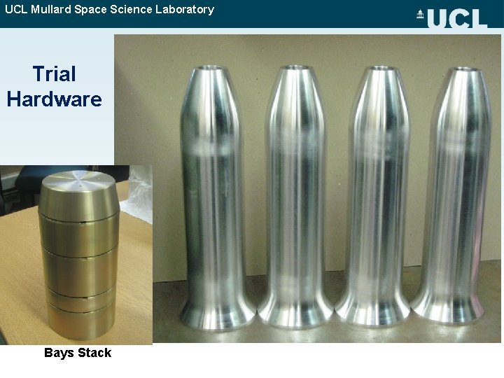 UCL Mullard Space Science Laboratory Trial Hardware Bays Stack 