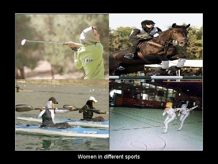 Women in different sports 