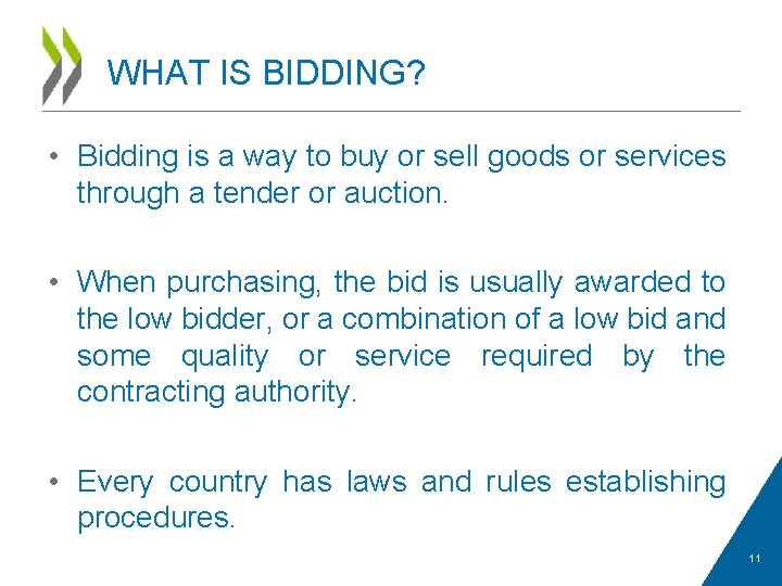 WHAT IS BIDDING? • Bidding is a way to buy or sell goods or