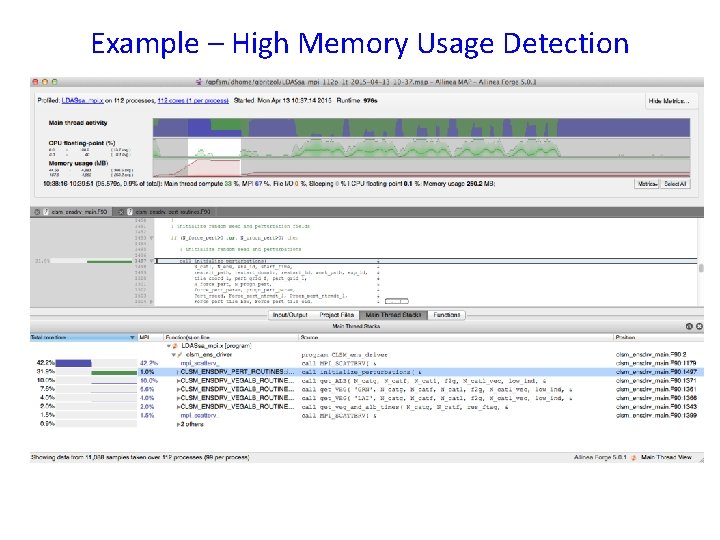 Example – High Memory Usage Detection 