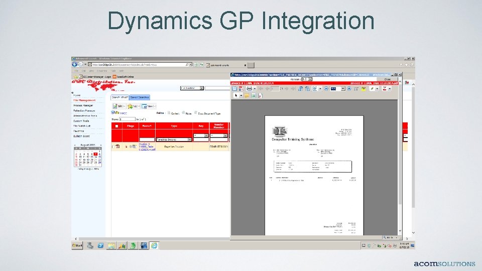 Dynamics GP Integration 