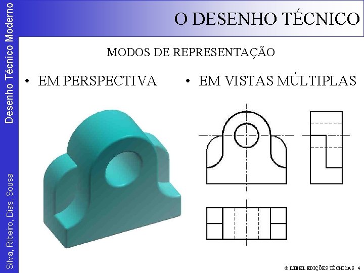 Desenho Técnico Moderno Silva, Ribeiro, Dias, Sousa O DESENHO TÉCNICO MODOS DE REPRESENTAÇÃO •