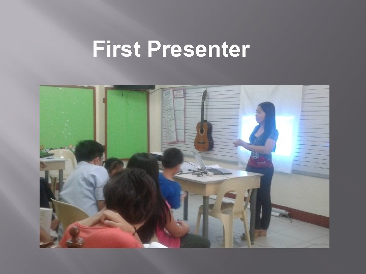 First Presenter 