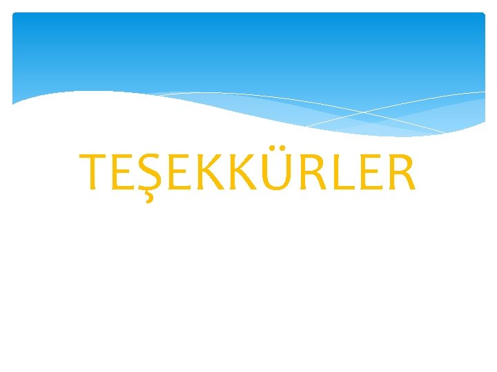 TEŞEKKÜRLER 