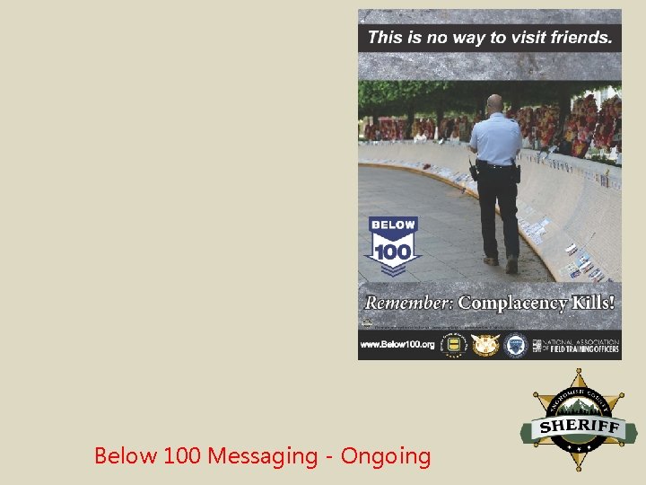 Below 100 Messaging - Ongoing 