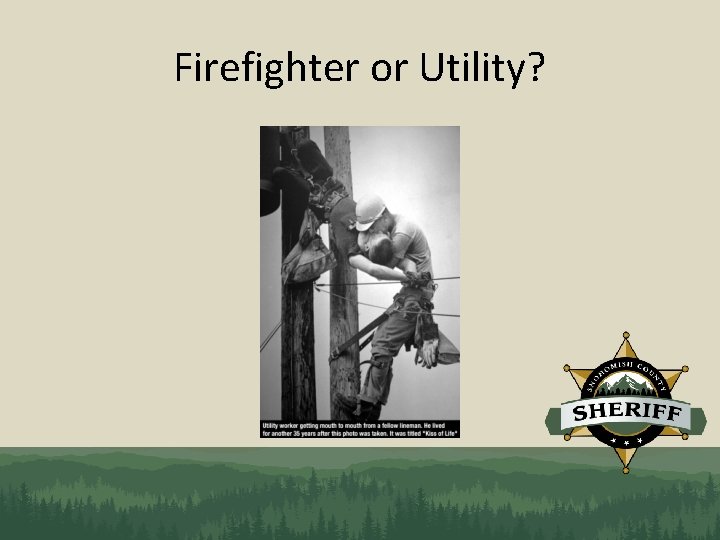 Firefighter or Utility? 
