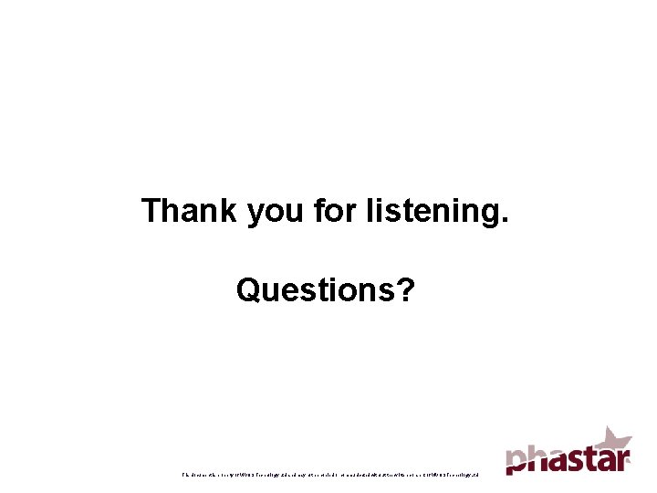 Thank you for listening. Questions? 17 This document is property of VIVOS Technology Ltd