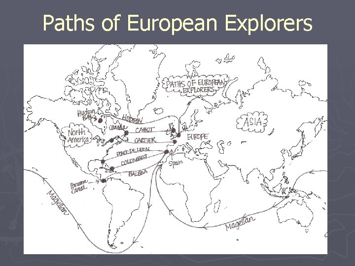 Paths of European Explorers 