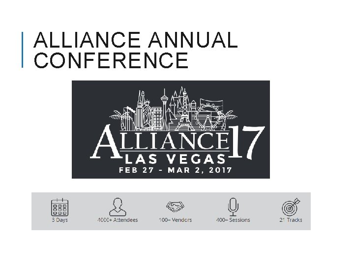 ALLIANCE ANNUAL CONFERENCE 