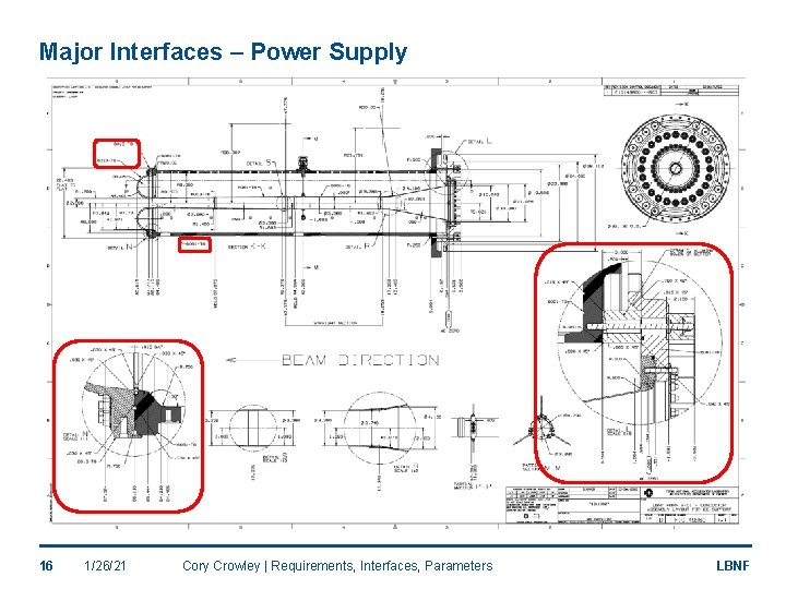 Major Interfaces – Power Supply 16 1/26/21 Cory Crowley | Requirements, Interfaces, Parameters LBNF