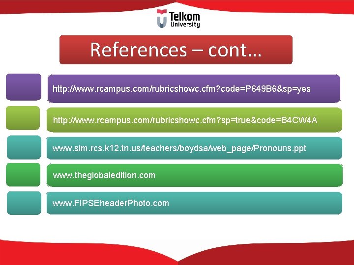 References – cont… http: //www. rcampus. com/rubricshowc. cfm? code=P 649 B 6&sp=yes http: //www.