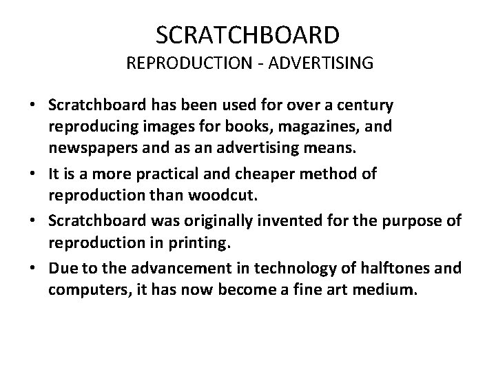 HISTORY OF SCRATCHBOARD ENGRAVINGS Designs and pictures that