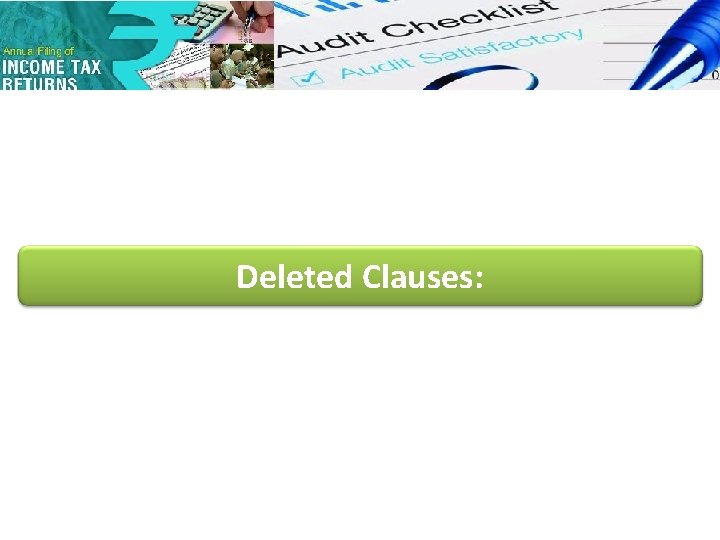 Deleted Clauses: 