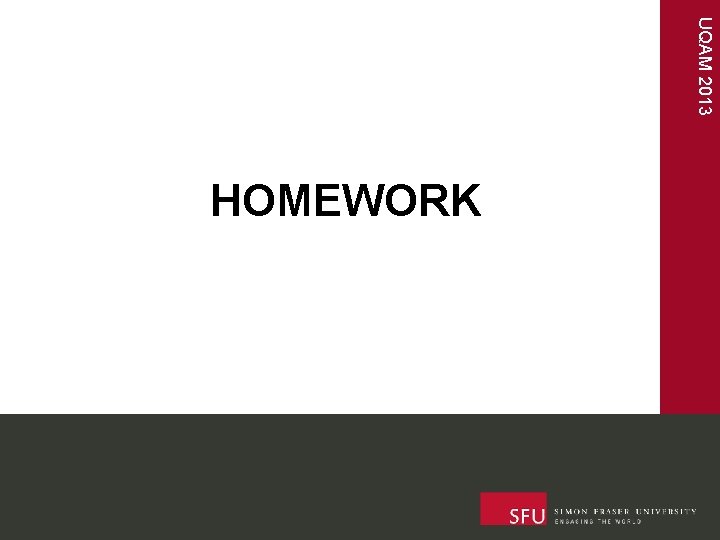 UQAM 2013 HOMEWORK 